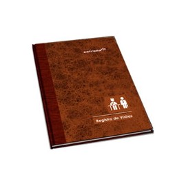 LIBRO REGISTRO DE VISITAS ESTRELLA FORMA FRANCESA CON 96 HOJAS 1 PIEZA