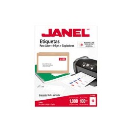 ETIQUETAS BLANCAS JANEL J-5163 DE 5.1X10.2 CM 1 PAQUETE