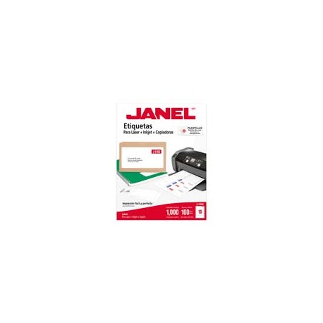 ETIQUETAS BLANCAS JANEL J-5163 DE 5.1X10.2 CM 1 PAQUETE