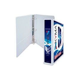 CARPETA DE VINIL PANORAMICA ARILLO EN O DE 2.5 PULGADAS COLOR BLANCA KYMA 250BCO 1 PIEZA