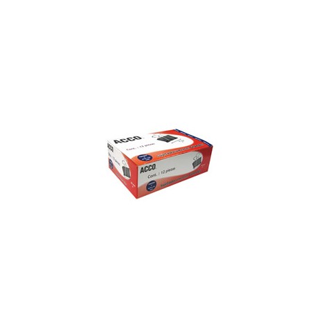 SUJETADOCUMENTOS GRANDE ACCO CAPACIDAD DE HASTA 220 HOJAS 1 CAJA CON 12 PIEZAS