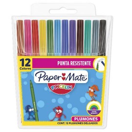 PLUMON PAPER MATE 2049489 COLORES SURTIDOS 1 PAQUETE CON 12 PIEZAS