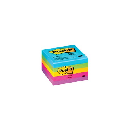NOTA ADHESIVA REMOVIBLE POST IT 6545UC7 COLORES ULTRA FORMA CUADRADA 500 HOJAS