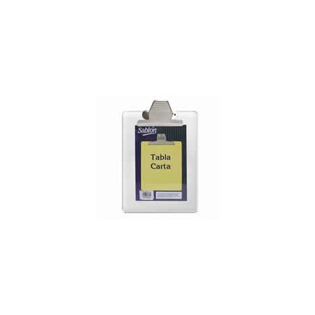TABLA SUJETAPAPEL AZOR 2313CR TAMAÑO CARTA DE ACRILICO CON BROCHE METALICO 1 PIEZA