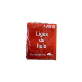 LIGAS DE HULE NATURAL HERCULES NO. 10 COLOR BEIGE 1 BOLSA CON 80 GR