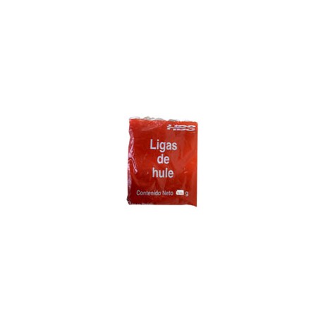 LIGAS DE HULE NATURAL HERCULES NO. 10 COLOR BEIGE 1 BOLSA CON 80 GR