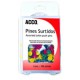 PIN ACCO P1167 CON CABEZA PLASTICA DE COLORES CON PUNTA DE METAL 1 BLISTER CON 100 PIEZAS