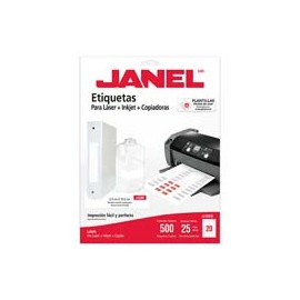 ETIQUETAS BLANCAS JANEL J-5261 DE 2.5X10.2 CM 1 PAQUETE
