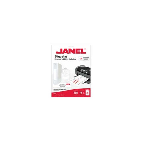 ETIQUETAS BLANCAS JANEL J-5261 DE 2.5X10.2 CM 1 PAQUETE