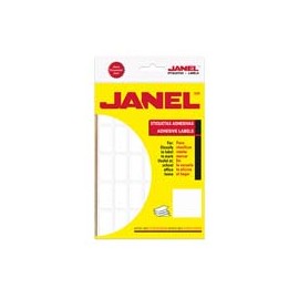 ETIQUETAS BLANCAS JANEL NO. 23 DE 19X38 MM 1 PAQUETE