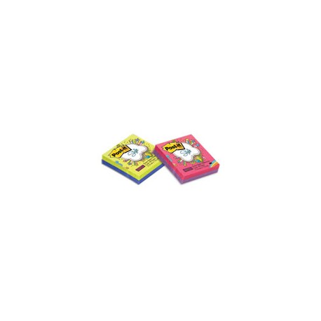 NOTA ADHESIVA REMOVIBLE POST IT 65445SS COLORES SURTIDO FORMA CUADRADA 90 HOJAS