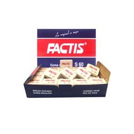 GOMA BLANCA FACTIS S60 DE MIGAJON 1 CAJA CON 60 PIEZAS