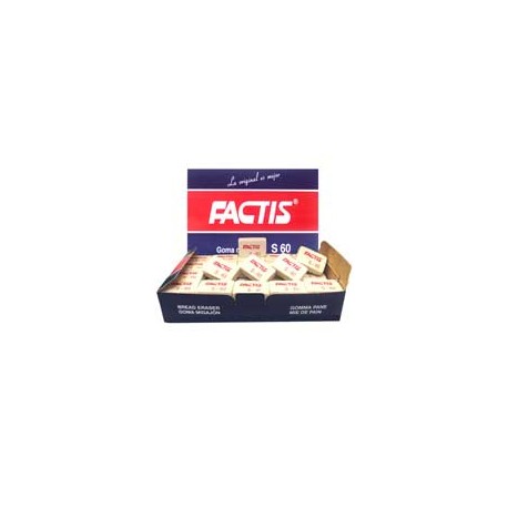 GOMA BLANCA FACTIS S60 DE MIGAJON 1 CAJA CON 60 PIEZAS