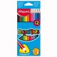 LAPICES DE COLORES MAPED 183212 DE MADERA 1 CAJA CON 12 PIEZAS