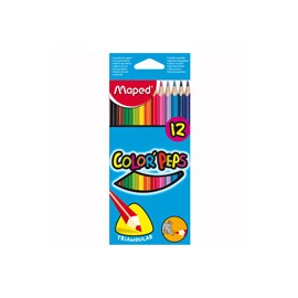 LAPICES DE COLORES MAPED 183212 DE MADERA 1 CAJA CON 12 PIEZAS
