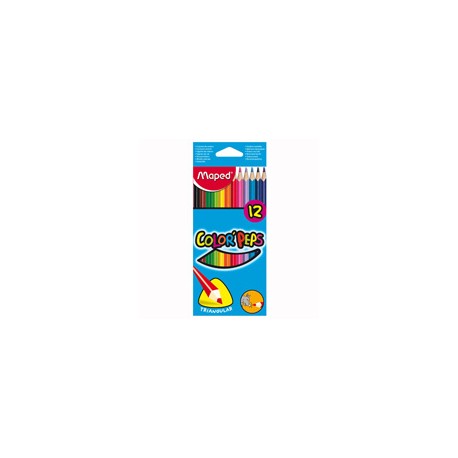 LAPICES DE COLORES MAPED 183212 DE MADERA 1 CAJA CON 12 PIEZAS