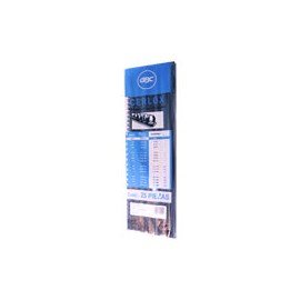 GUSANO DE PLASTICO GBC DE 5/8 PULGADA PASO 38 AROS HASTA 96 A 110 HOJAS COLOR NEGRO 1 PAQUETE CON 25 PIEZAS