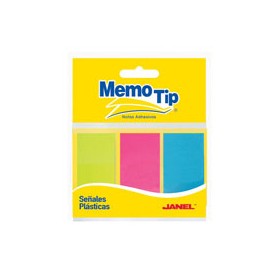 BANDERITAS JANEL MEMOTIP COLORES SURTIDOS 25 BANDERITAS