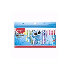 PLUMON OCEAN MAPED 845924 COLORES BRILLANTES 1 BOLSA CON 24 PIEZAS