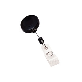 BROCHE PARA GAFETE ACCO TIPO YOYO COLOR NEGRO 1 PIEZA