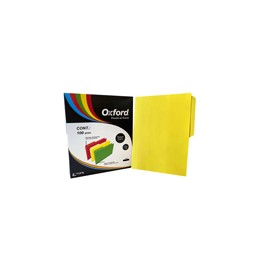 FOLDER DE COLOR OXFORD AMARILLO C/100