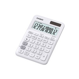 CALCULADORA DE ESCRITORIO CASIO MS-20UC-WE-S-EC DE 12 DIGITOS