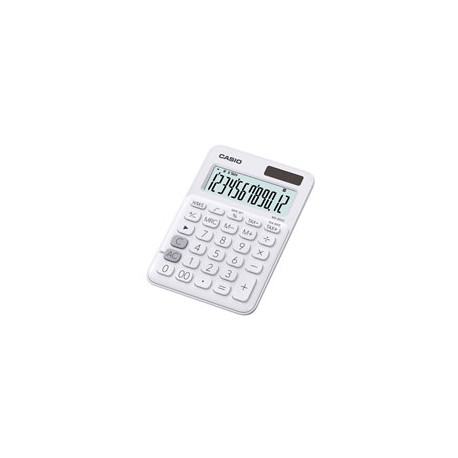 CALCULADORA DE ESCRITORIO CASIO MS-20UC-WE-S-EC DE 12 DIGITOS