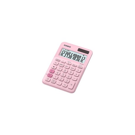 CALCULADORA SEMI-ESCRITORIO CASIO MS-20UC-PK-S-EC DE 12 DIGITOS