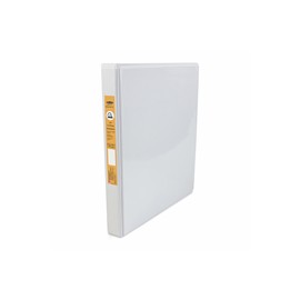CARPETA DE VINIL PANORAMICA ARILLO EN D DE 0.5 PULGADAS COLOR BLANCA WILSON JONES 385 1 PIEZA