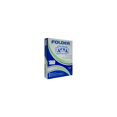 FOLDER APSA L10FC TAMAÑO CARTA 1 PAQUETE CON 100 PIEZAS