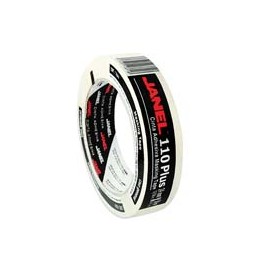 CINTA ADHESIVA MASKING TAPE JANEL 110 PLUS COLOR BLANCA DE 24 MM X 50 M 1 PZA