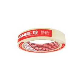 CINTA ADHESIVA CORTE FACIL JANEL 119 TRANSPARENTE DE 18 MM X 65 M 1 PZA