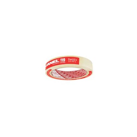 CINTA ADHESIVA CORTE FACIL JANEL 119 TRANSPARENTE DE 18 MM X 65 M 1 PZA