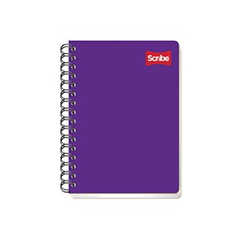 CUADERNO FORMA FRANCESA CUADRO CHICO SCRIBE DE 100 HOJAS PASTA SEMI RIGIDA TIPO METALICO 1 PIEZA