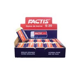 GOMA BLANCA FACTIS S20 DE MIGAJON 1 CAJA CON 20 PIEZAS