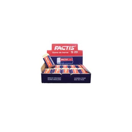 GOMA BLANCA FACTIS S20 DE MIGAJON 1 CAJA CON 20 PIEZAS