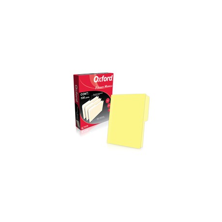 FOLDER PENDAFLEX M750YEL TAMAÑO CARTA 1 PAQUETE CON 100 PIEZAS