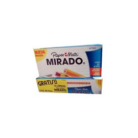 LAPIZ DE MADERA MIRADO NO. 2 CAJA DE 72 PIEZAS MAS 12 DE REGALO