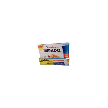 LAPIZ DE MADERA MIRADO NO. 2 CAJA DE 72 PIEZAS MAS 12 DE REGALO