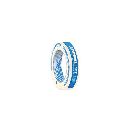 CINTA ADHESIVA MASKING TAPE JANEL 121 COLOR BLANCA DE 24 MM X 50 M 1 PZA