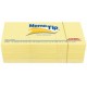 NOTA ADHESIVA REMOVIBLE JANEL MEMOTIP COLOR AMARILLO FORMA RETANGULAR 100 HOJAS