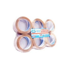 CINTA ADHESIVA DE EMPAQUE CANELA NAVITEK 240 DE 48 MM X 100 M BLISTER CON 6 PZAS