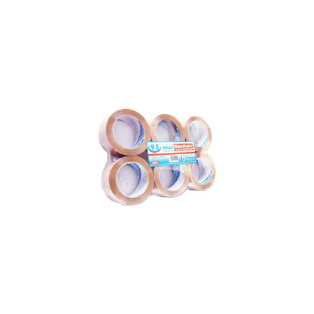 CINTA ADHESIVA DE EMPAQUE CANELA NAVITEK 240 DE 48 MM X 100 M BLISTER CON 6 PZAS