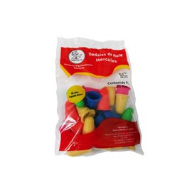 DEDAL DE HULE  COLORES FLUORESCENTES DEL  NO.11 HERCULES 1 BOLSA CON 20 PIEZAS