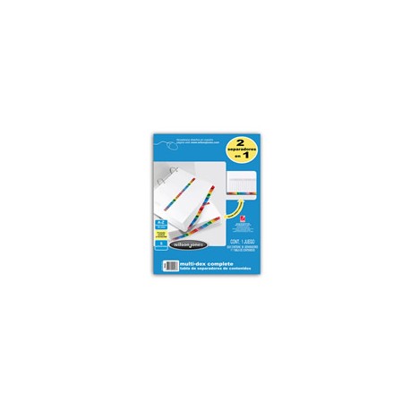 SEPARADOR WILSON JONES P0448 CON ALFABETICO A-Z