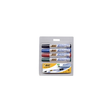 MARCADORES PARA PIZARRON BIC WHITEBOARD  MARKER 1 PAQUETE 4 PIEZAS