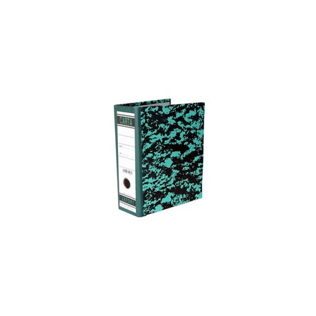 REGISTRADOR DE CARTON MARMOLEADO CLASICO ARILLO EN O DE 3 PULGADAS COLOR VERDE LEFORT 0001O 1 PIEZA