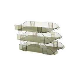CHAROLA TRIPLE SABLON ACRILICO COLOR HUMO