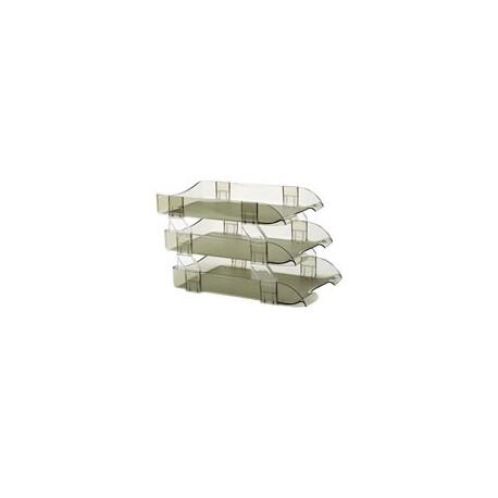 CHAROLA TRIPLE SABLON ACRILICO COLOR HUMO