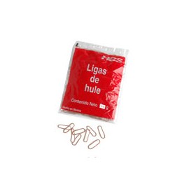 LIGAS DE HULE NATURAL HERCULES NO. 12 COLOR BEIGE 1 BOLSA CON 80 GR
